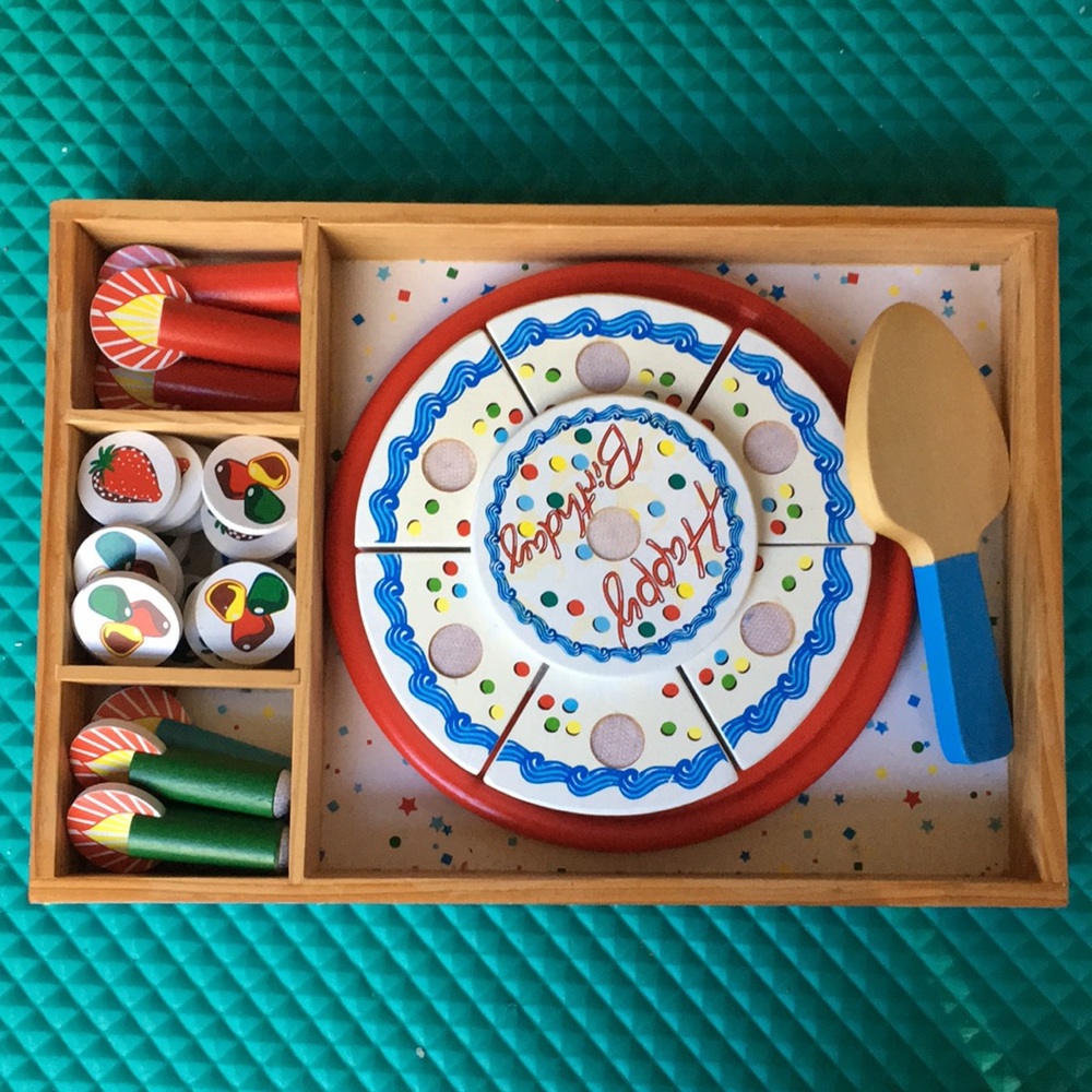 Melissa & Doug Wooden Birthday Cake